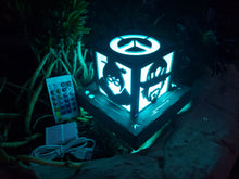 Load image into Gallery viewer, OVERWATCH 2 inspired Color Changing Lantern with wall powered base - Mei, McCree, Hanzo, Widowmaker
