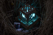 Load image into Gallery viewer, Zelda Breath of The Wild Divine Beast Inspired Lantern - BOTW Sheikah Eye, Medoh, Naboris, Rudania, Ruta with Outlet powered base
